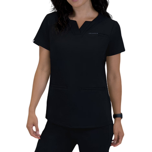 Ensemble d'uniformes de travail de haute qualité à col en V, style jogger, avec logo personnalisé, pour médecins et infirmières, en polyester, pour hôpitaux - Product Image 1