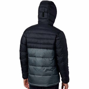 Veste matelassée à capuche personnalisée OEM pour homme, légère, alternative au duvet, isolée, pour l'hiver, avec fermeture éclair intégrale, vêtement de sport - Product Image 3