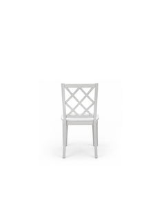 Silla de Comedor Tradicional Reclinable de Madera Impermeable con Respaldo de Celosía y Asiento Curvo para Muebles de Comedor de Apartamento - Product Image 5