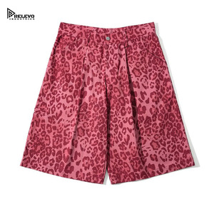 Custom Women <b>Animal</b> Print Shorts Cheetah <b>Pattern</b> High Waist Summer Casual Shorts Trendy Fashion Streetwear Look OEM - Product Image 2