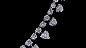 Collier tennis en diamant de laboratoire taille cœur, argent sterling 925, certifié IGI, bijou de luxe pour mariée, fiançailles, mariage, cadeau - Product Image 5