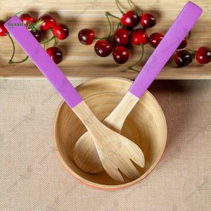 <b>Bamboo</b> Spoon and Fork <b>Set</b> Eco Friendly Natural <b>Bamboo</b> <b>Cutlery</b> OEM ODM for Restaurant Hotel Catering Use - Product Image 2