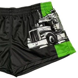 Shorts de rugby classiques en nylon uni pour hommes, style années 80, avec poches, pour l'entraînement - Product Image 3