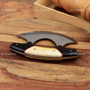 Professional Ulu <b>Knife</b> Handmade Curved Blade Hunting Camping <b>Knife</b> Custom <b>Handle</b> Wholesale Supplier - Product Image 2
