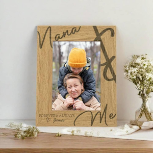 Personalized Wooden <b>Photo</b> <b>Frame</b> Rectangular Tabletop Vertical Engraved Rustic Handmade <b>Wood</b> Picture <b>Frame</b> - Product Image 1