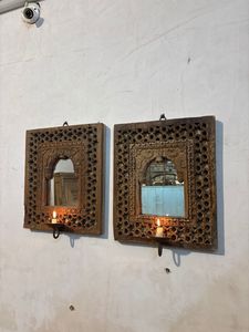 Antique Hand Carved Wooden <b>Arch</b> Panel | Vintage Indian Midcentury Modern Door <b>Frame</b> Wall Decor Home Furniture Bedroom Durable - Product Image 3