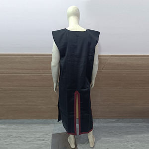 Túnica Negra de Algodón Bordada con la Cruz Templaria Medieval, Hecha a Mano, de Alta Calidad, Disfraz de Cruzado Renacentista para Fiesta de Halloween - Product Image 4