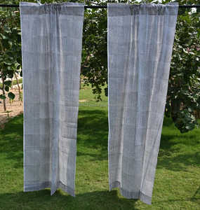 Handmade bông khối in sọc Rèm cho quán cà phê nhà bếp trang trí nội thất giọng cửa sổ điều trị cho khách phòng ngủ - Product Image 5