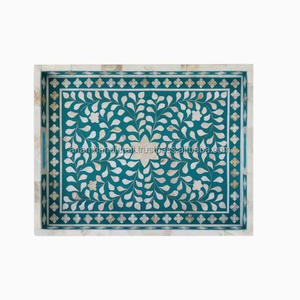 Plateau de service en bois personnalisé de haute qualité, fabriqué à la main, en bois naturel écologique pour la maison ou un restaurant ou un hôtel - Product Image 1