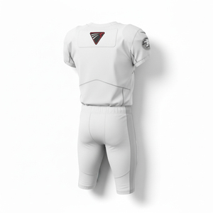 ชุดยูนิฟอร์มอเมริกันฟุตบอลแบบใหม่ ดีไซน์สั่งทำพิเศษ ชุดเสื้อทีมแบบซับลิเมชั่น วัสดุยืดหยุ่น ทนทาน เหมาะสำหรับการแข่งขัน - Product Image 3