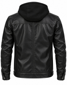 Veste en cuir pour homme de haute qualité, écologique, personnalisée, best-seller, nouvelle arrivée, légère, style streetwear d'hiver - Product Image 5