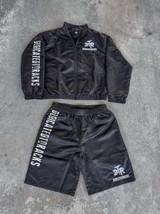 Conjunto de Dos Piezas Personalizado con Logotipo para Hombre, Chándal de Satén de Verano, Camiseta de Manga Corta con Cierre y Pantalones Cortos Cargo de Secado Rápido con Serigrafía - Product Image 4