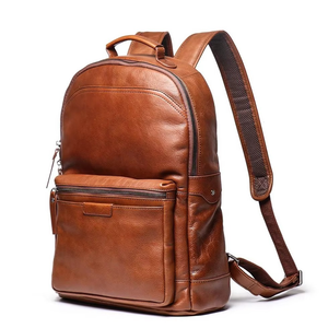 Sac à dos pour ordinateur portable imperméable de haute qualité, best-seller, 100% cuir, sangle en cuir personnalisée, sac de voyage de qualité supérieure - Product Image 2