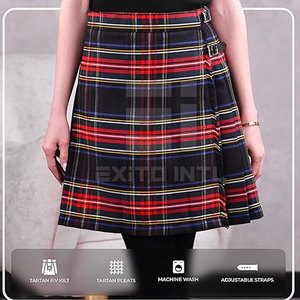 Minifalda de punto transpirable de cintura alta para mujer, 100% poliéster, ajustada, acanalada, estilo lápiz, casual, ceñida al cuerpo - Product Image 4