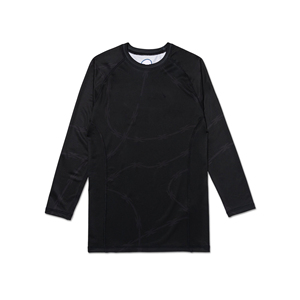 Maillot de compression à manches longues pour garçons, noir et vert, à séchage rapide, pour l'entraînement aux arts martiaux mixtes - Product Image 5