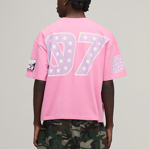 Camiseta Personalizada para Hombre con Serigrafía, Diseño Gráfico OEM, Estilo Urbano, Manga Corta, Cuello Redondo, Prenda Casual de Moda - Product Image 2