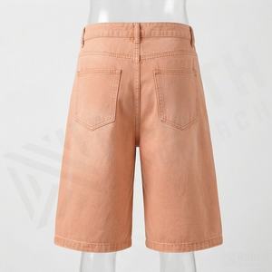 กางเกงยีนส์ขาสั้นพิมพ์ลายวินเทจพรีเมียมสั่งทำขายส่งสำหรับผู้ชาย สไตล์ลำลองแนวสตรีทแฟชั่น คุณภาพสูง - Product Image 2