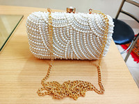 Nuevo Bolso de Mano Unisex Multicolor para Novia, Cartera de Noche, Moderno, Hecho a Mano, con Grabado, Pedrería, Perlas, Tamaño Personalizado, a la Moda