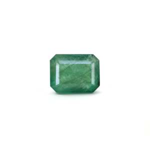 Natural Zambian Emerald 9.18 Carat Loose Gemstone Emerald Cut Green Stone for Fine Jewelry - Product Image 1
