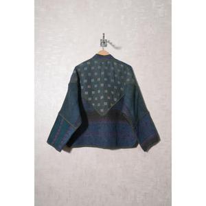 Chaqueta Boho de Algodón Tejido Transpirable, Acolchada, Estilo Kantha Vintage, Hecha a Mano, para Mujer, Ropa Étnica India de Invierno, Prenda Exterior con Parches - Product Image 3