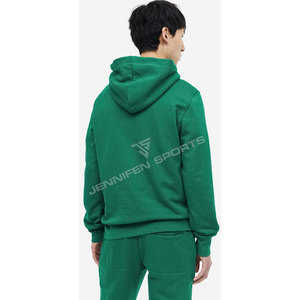 Sweat à capuche décontracté pour homme, léger, 100 % coton molletonné, coupe ample, avec poche kangourou, séchage rapide, respirant - Product Image 6