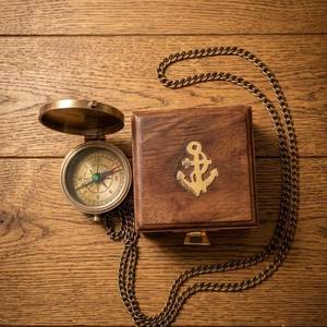 Vintage Style Nautical <b>Compass</b> Handmade from Brass Classic Marine Direction Finder for Office Décor and Display Use - Product Image 3
