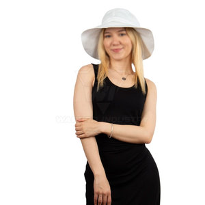 Summer Cotton Bucket <b>Hat</b> Comfortable Soft Material Sun Shade <b>Hat</b> For Beach Holiday Travel Outdoor <b>Walking</b> And Casual Fashion Use - Product Image 4