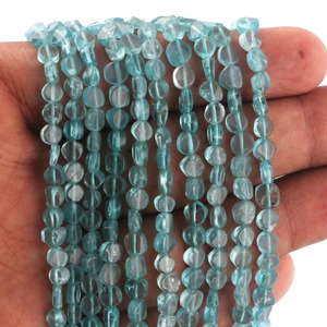 Cuentas de Apatita Natural en Forma de Moneda, Lisas, para la Fabricación de Joyería, Collares y Pulseras, Precio al por Mayor, Proveedor a Granel - Product Image 5