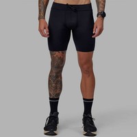Shorts de compression décontractés pour hommes de haute qualité - Taille élastique, taille mi-haute, tissu uni à séchage rapide pour le football (vente en gros)