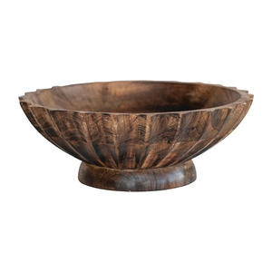 Tazón de Madera Ecológico Más Vendido, Acabado Natural Clásico, Estilo Americano, para Ensaladas, Frutas, Pan, Palomitas, Pasta, Fiestas y Cenas - Product Image 4