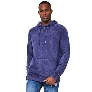 Wholesale Vintage Washed Heavyweight 100_ Cotton French Terry Hoodies Activewear Acid Vintage Wash Distressed Patch Printed - Product Image 1