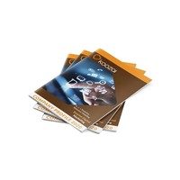 Impression offset CMYK, magazine/brochure/livret/catalogue personnalisé, reliure à point de suture, couverture souple, brochure en papier