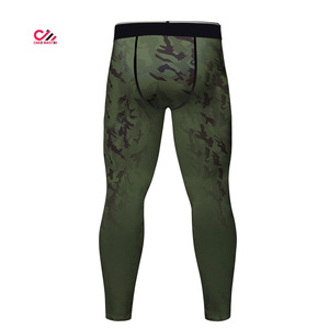 Conjunto de 2 Piezas de Ropa Deportiva de Compresión para Hombre, Camuflaje, Secado Rápido, Estampado a Color, Camiseta de Manga Larga y Pantalones - Product Image 6