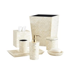 Juego de Baño Profesional de Madreperla para Hotel, Kit de Accesorios de Concha Natural Premium, Diseño Elegante para Tocador Moderno - Product Image 3