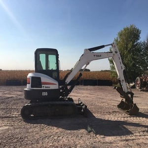 รถขุดขนาดเล็กพรีเมียม Bobcat E55 เครื่องจักรเคลื่อนย้ายดิน ระบบไฮดรอลิกแข็งแกร่ง พร้อมส่ง จัดส่งรวดเร็ว - Product Image 3