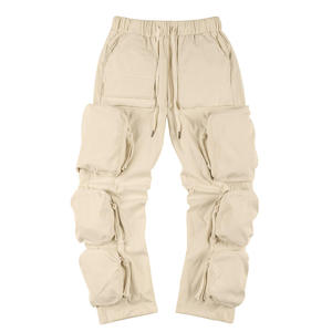 Mens Casual Multi Pockets <b>Large</b> Size Autumn Cargo Pants <b>Canvas</b> Quick Dry 100% Polyester - Product Image 6