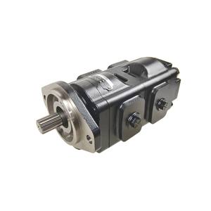 Pompe hydraulique à engrenages à 2 étages HUAMAO compatible JCB, 5 CV, 250 bars, connexion 1/2 pouce - Product Image 1