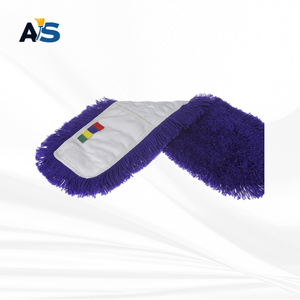 A&S Durable 5x24 Blue Dust <b>Mop</b> with Synthetic Acrylic Fibers Cut-End Design and Polyester Backing for Multi-Floor Cleaning - Product Image 1