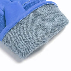 Guantes de Trabajo de Alta Visibilidad para Jóvenes, Color Azul, Cuero Vacuno Ecológico, Protección de Seguridad para Soldadura - Product Image 4