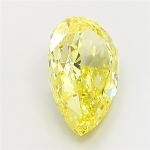 เพชรคุณภาพสูง เกรด IGI สีเหลืองสดใส ระดับ Fancy Vivid Yellow  แบบ CVD Type 2A  คุณภาพเยี่ยม ให้ประกายวิบวับ โดดเด่น เหมาะสำหรับเครื่องประดับ  ได้รับการรับรองแล้ว - Product Image 1