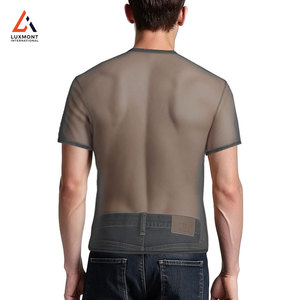 เสื้อยืดตาข่ายขายส่งสำหรับผู้ชาย น้ำหนักเบา เหมาะสำหรับออกกำลังกายและเล่นกีฬา พร้อมบริการพิมพ์ลายตามสั่ง ซึมซับเหงื่อได้ดี - Product Image 4