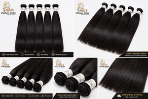 HAIR FASHION INDIA Cheveux Humains Vierges Indiens Non-Remy 100GM HFIBH002 Extensions à Tissage Manuel avec Pointes à Tissage Simple - Product Image 6