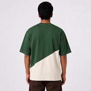 T-shirt personnalisé pour homme – Qualité supérieure – Nouveau t-shirt homme – Tissu tissé écologique polyester/coton – Imprimé tie-dye – Design vierge - Product Image 3