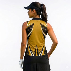 Polo de Golf de Secado Rápido para Mujer al por Mayor, Fabricante de Polos de Golf para Mujer, Polo de Golf para Mujer con Color Personalizado al por Mayor - Product Image 2