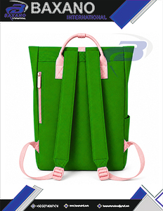 Alpha | Kapa | Alpha Sorority <b>Backpack</b> <b>Roll</b> <b>Top</b> Casual Style Large Capacity Shoulder Straps School <b>Backpack</b> Travel Bag for Girls - Product Image 4