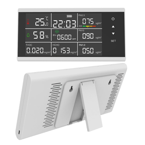 New màn hình lớn tuya wifi chất lượng không khí Detector hcho/TVOC/PM2.5/PM10/CO2 nhiệt độ và độ ẩm 10 trong 1 có thể sạc lại ODM/odem - Product Image 3