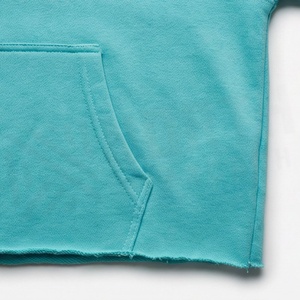 Haut court à capuche sportswear tendance pour femme, en molleton de coton, avec logo personnalisé, vente en gros, service OEM, vêtements de sport confortables - Product Image 5