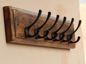 Natural Wooden Wall Hanger Low Price Handmade Wall <b>Hooks</b> for Entryway Bedroom and Bathroom Use By M/<b>S</b> SHAAD HANDICRAFTS - Product Image 3