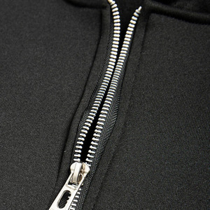 Sweat-shirt à capuche personnalisé pour homme, bleu marine, demi-zip, col montant, en polaire, chaud pour l'hiver, uni, vêtement de sport, haut de survêtement - Product Image 5