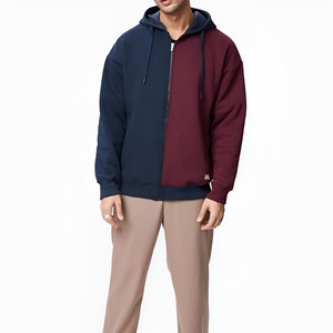 Sweat à capuche en coton surdimensionné pour homme, entièrement zippé, en polaire d'hiver, de haute qualité, respirant et à prix abordable - Product Image 4